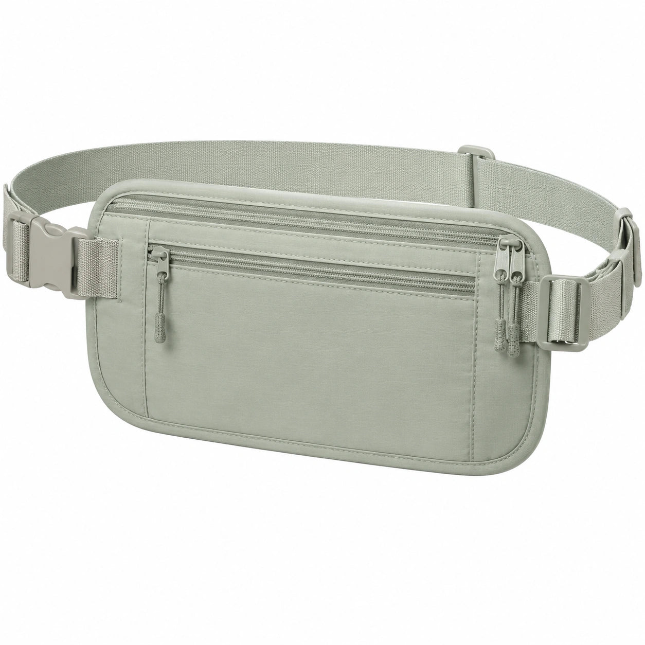 Gürteltasche 27 x 4 x 16 cm aus Polyester Salbeigrün mit Reißverschluss