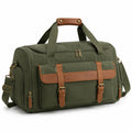 Reisetasche 50 x 25 x 30 cm aus Textil in Olivgrün Braun mit Schultergurt