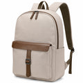 Rucksack 30 x 15 x 42 cm aus Textil in Beige Braun für Alltag mit gepolsterten Trägern