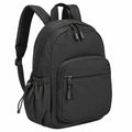 Rucksack 30 x 15 x 40 cm aus Synthetiktextil Schwarz für Alltag und Schule